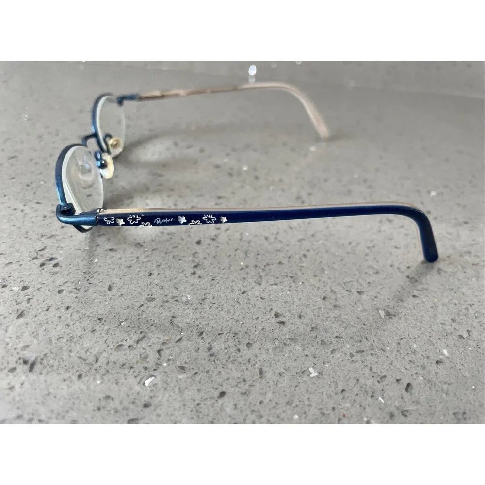 Barbie Eyewear B320 44-17-120 Metal Full Rim Eyeglasses Frames ONLY Blueberry